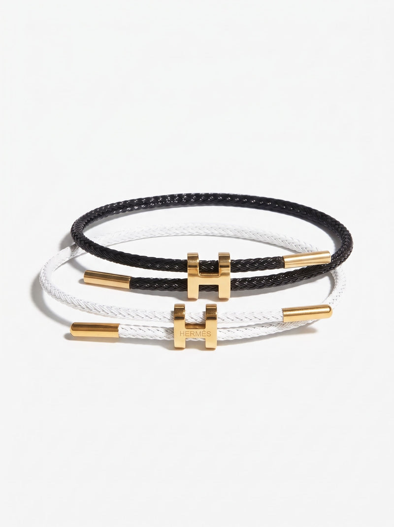 Hermès-Style Bracelet Naggat Silver