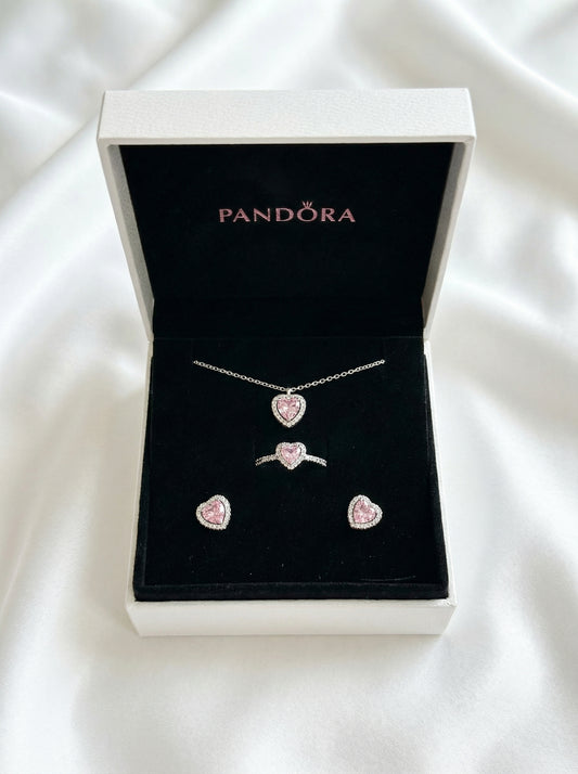 Pandora Pink Heart Set
