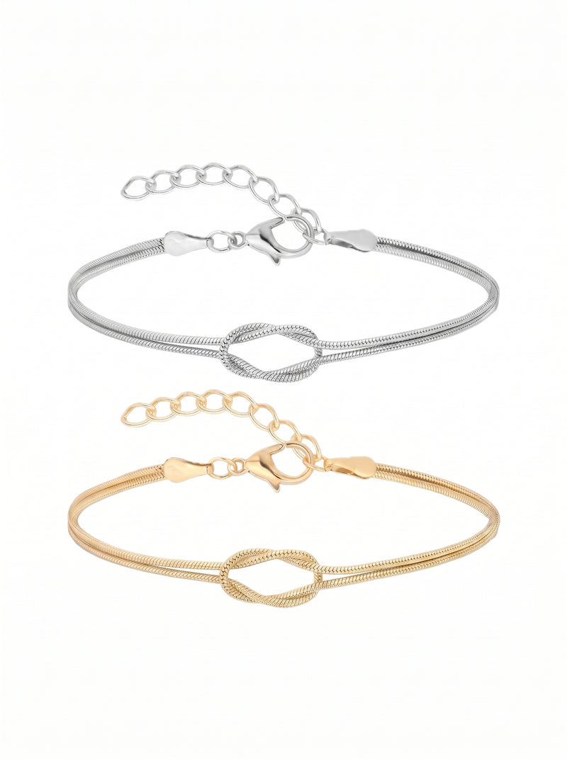 Soul Knot Couple Bracelets - مجوهرات فضة في مصر