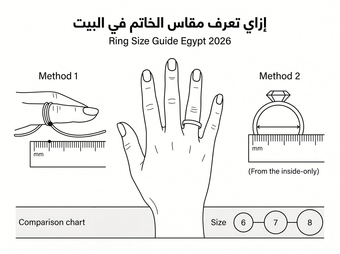 إزاي تعرف مقاس الخاتم في البيت ؟