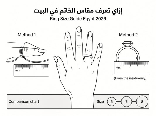 إزاي تعرف مقاس الخاتم في البيت ؟