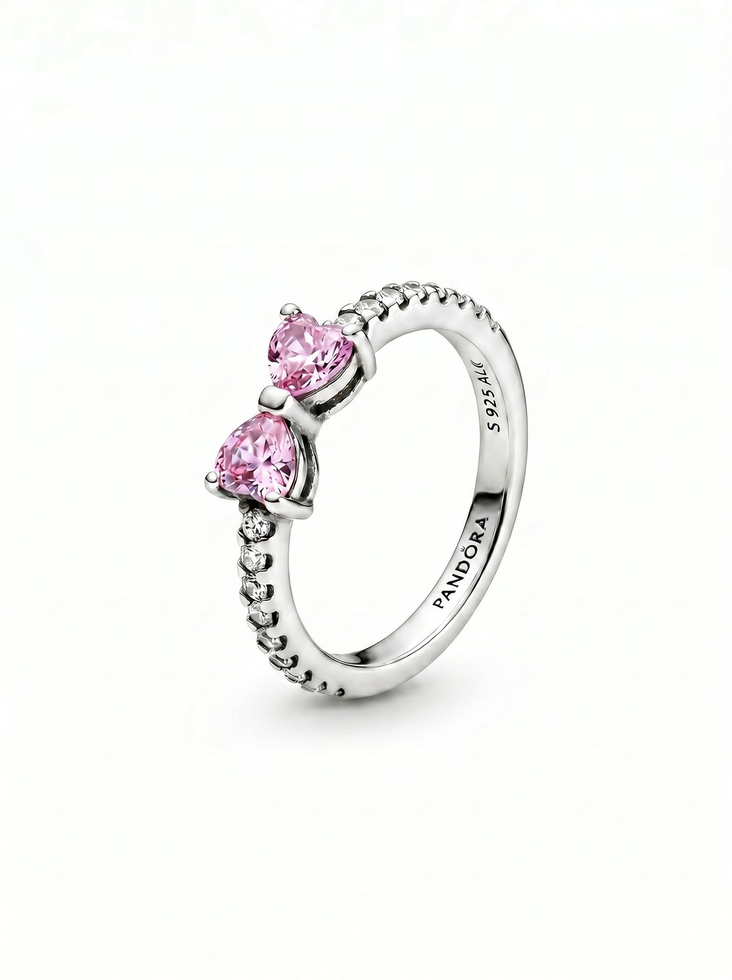 Pandora Pink Bow Sparkling Ring For Her - pandora-pink-bow-sparkling-ring-s925-sterling-silver-egypt