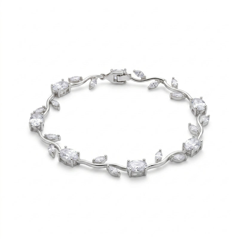 Tulip Bracelet For (Clear & Silver)