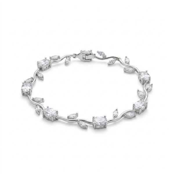Tulip Bracelet For (Clear & Silver)