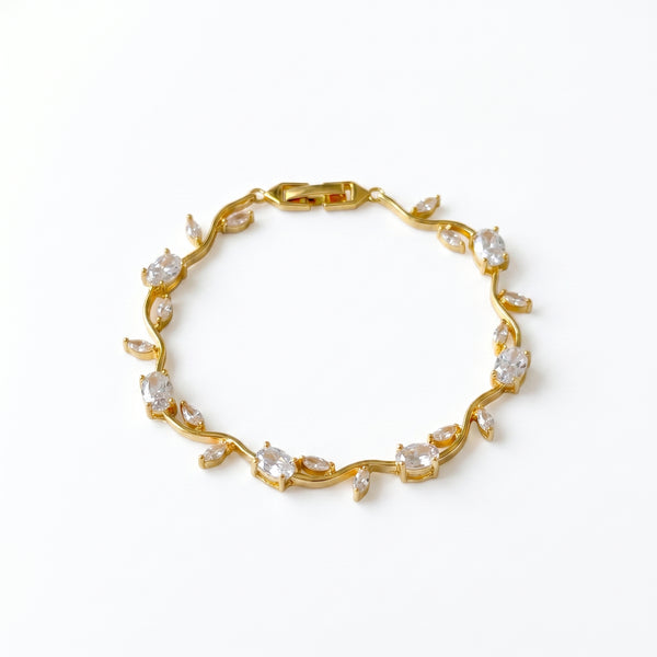 Tulip Bracelet For (Clear & Gold)