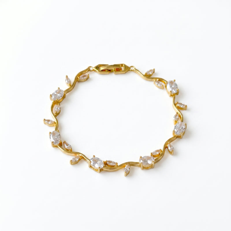 Tulip Bracelet For (Clear & Gold)