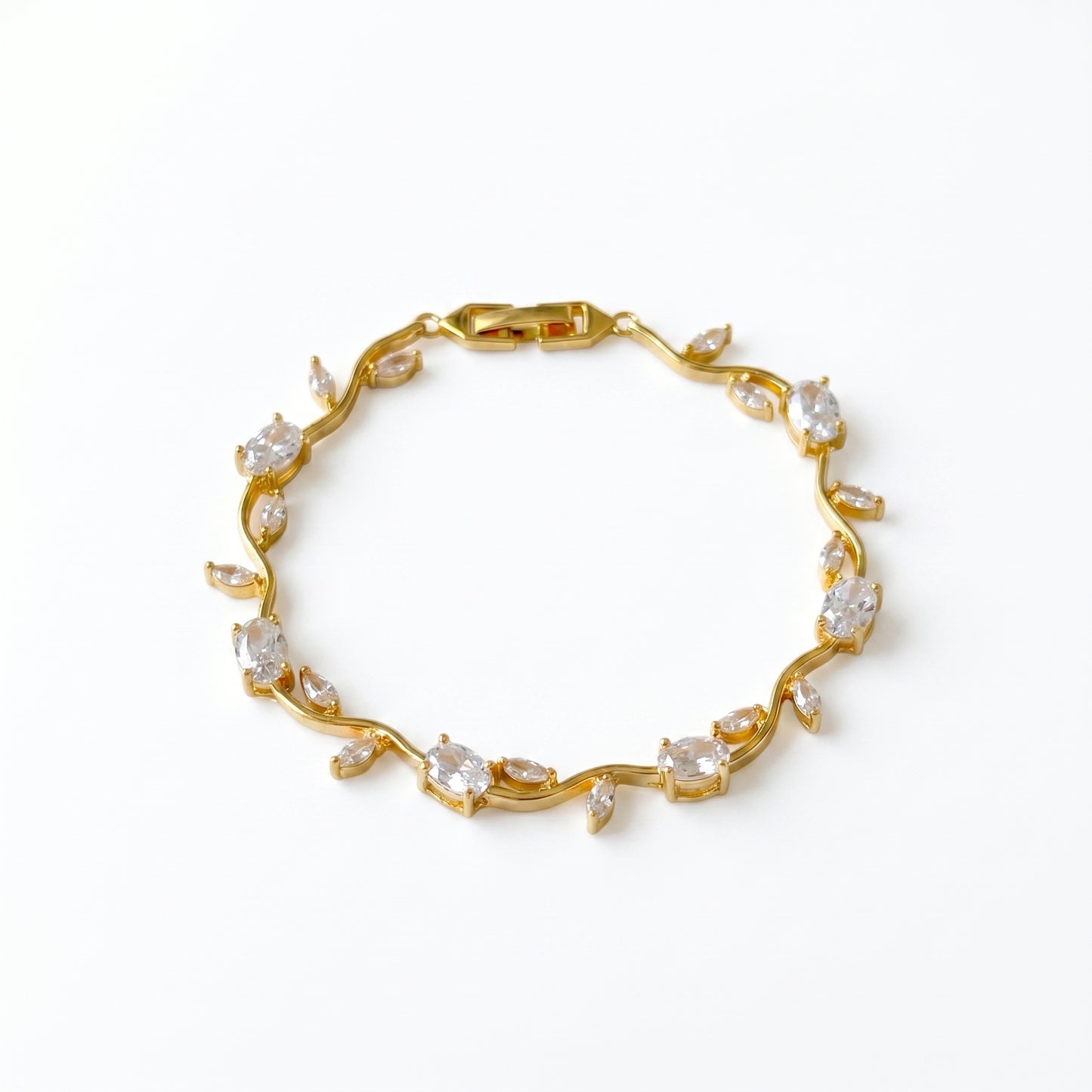 Tulip Bracelet For (Clear & Gold)