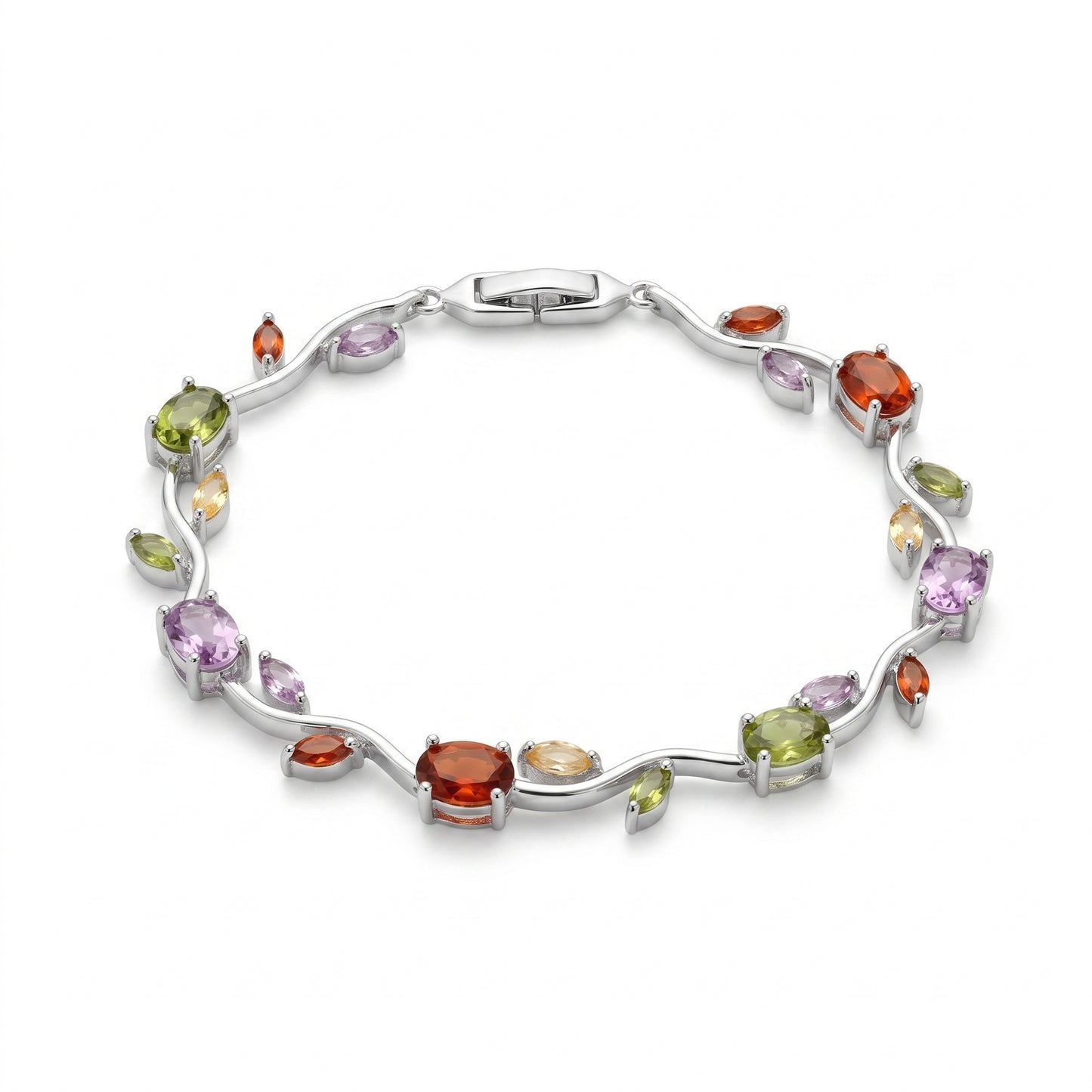 Tulip Bracelet For (Multicolor & Silver)