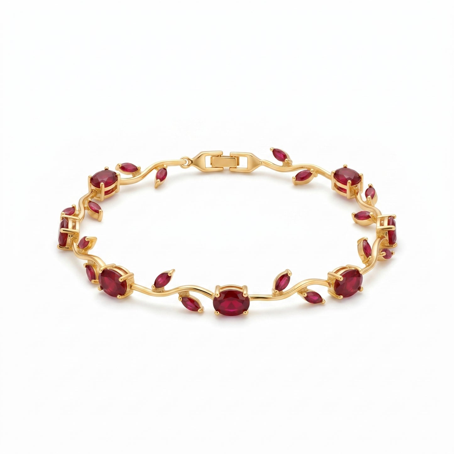 Tulip Bracelet For (Red & Gold)