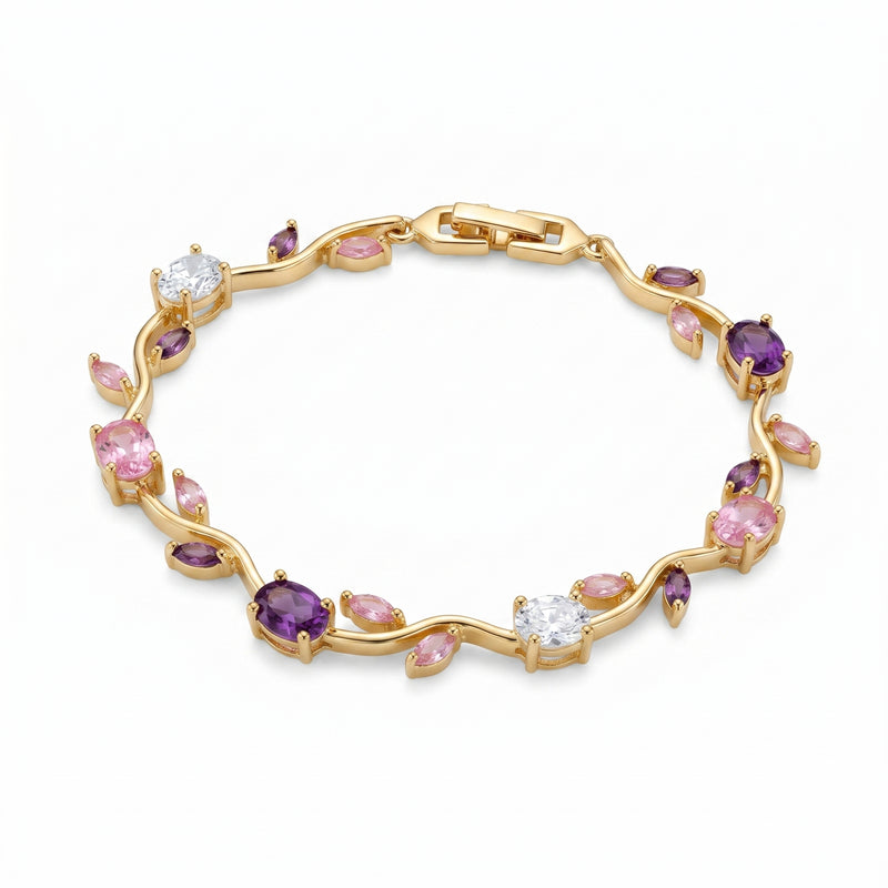 Tulip Bracelet For (Mixed Pink & Gold)