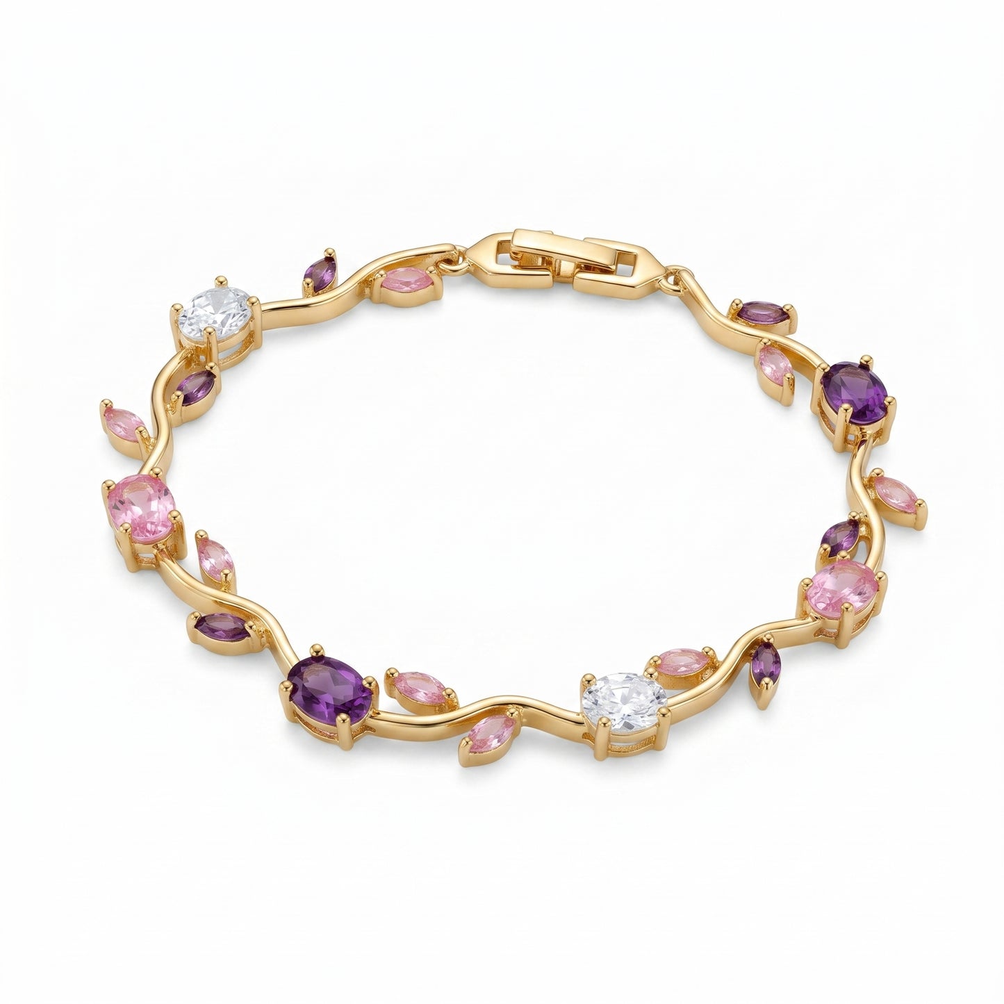 Tulip Bracelet For (Mixed Pink & Gold)