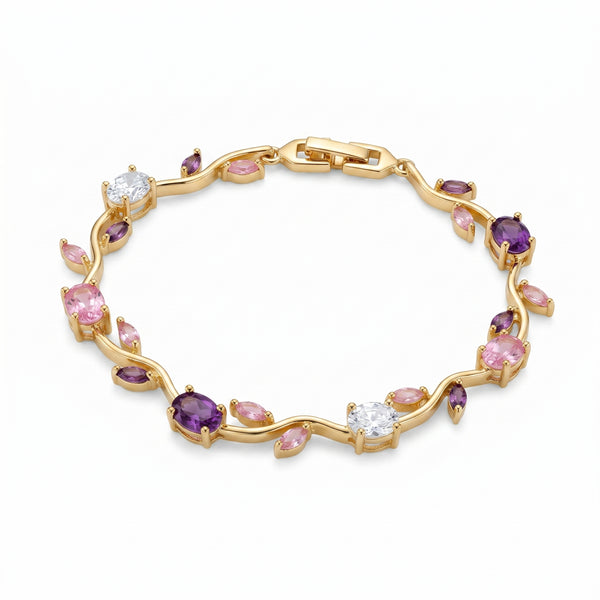 Tulip Bracelet For (Mixed Pink & Gold)