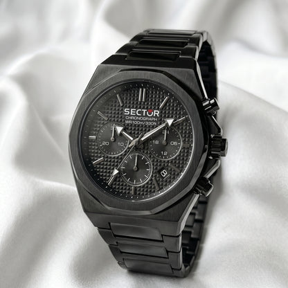 Sector 960 Chronograph – All-Black Stainless Steel Watch