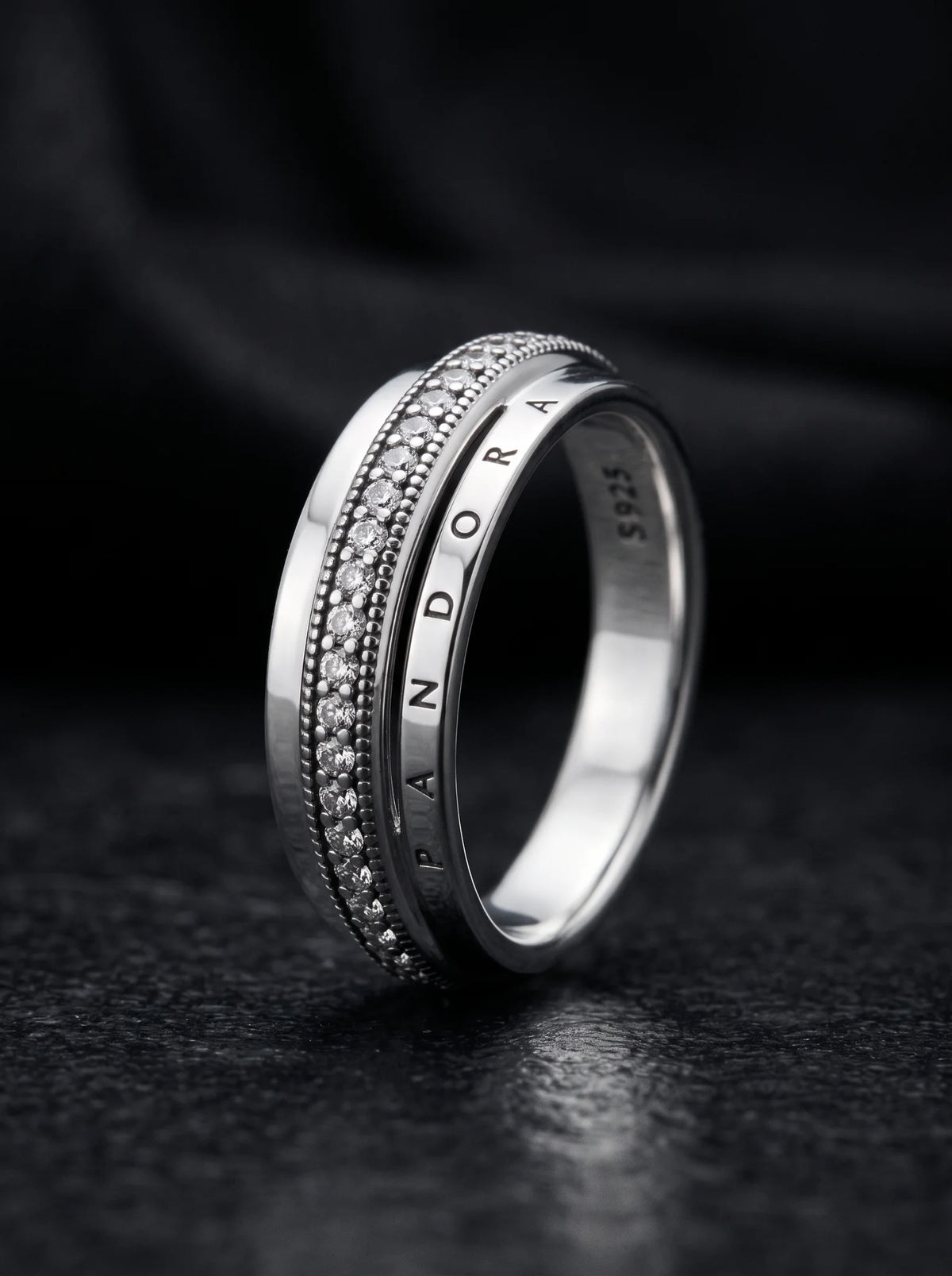 Pandora Signature Pavé Band Ring - view 5