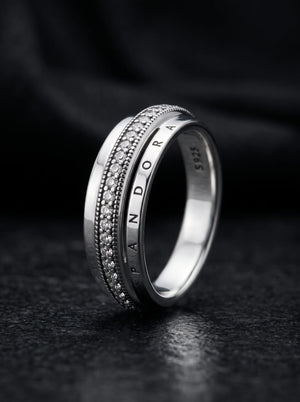 Pandora Signature Pavé Band Ring - view 5