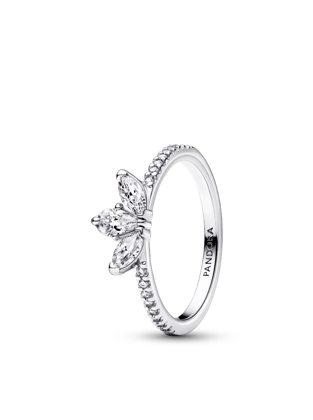 Tear shaped Tiara Ring Set - view 5