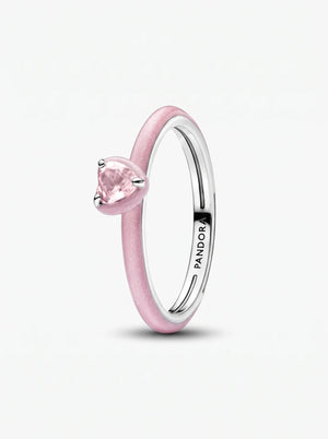 Pink Chakra Heart Ring - 6 / 7 / 8 / 9