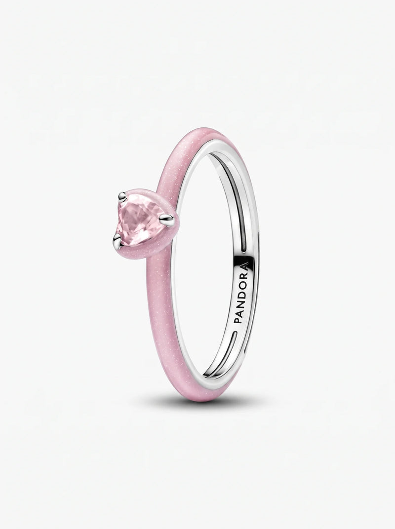 Pink Chakra Heart Ring - 6 / 7 / 8 / 9