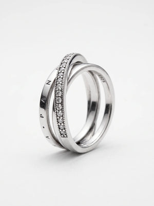 Pandora Signature Crossover Ring - 6 / 7 / 8 / 9
