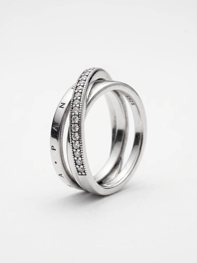 Pandora Signature Crossover Ring - 6 / 7 / 8 / 9