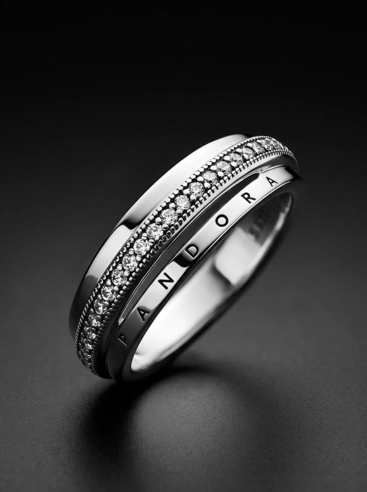 Pandora Signature Pavé Band Ring - view 6