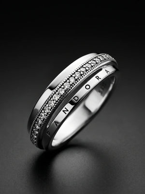 Pandora Signature Pavé Band Ring - view 6