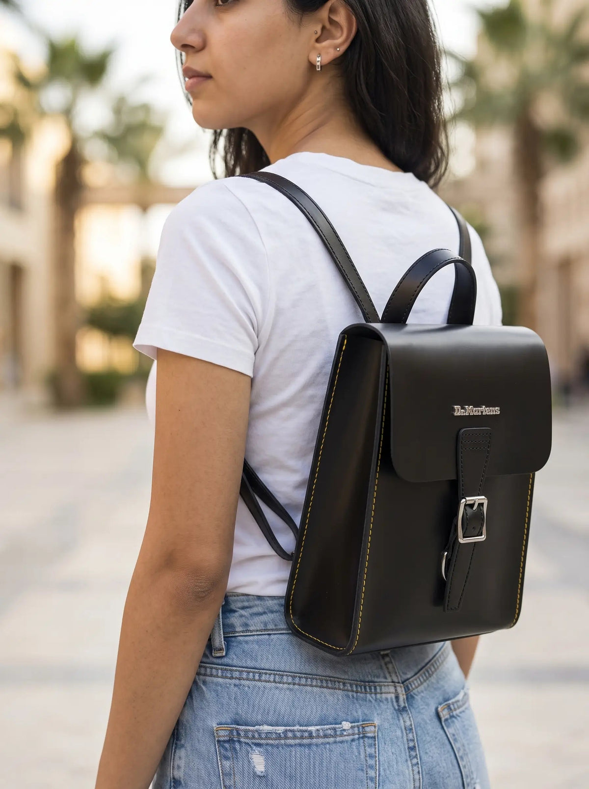 Dr. Martens Leather Backpack - Shoulder Bags silver shoulder bags, image 2