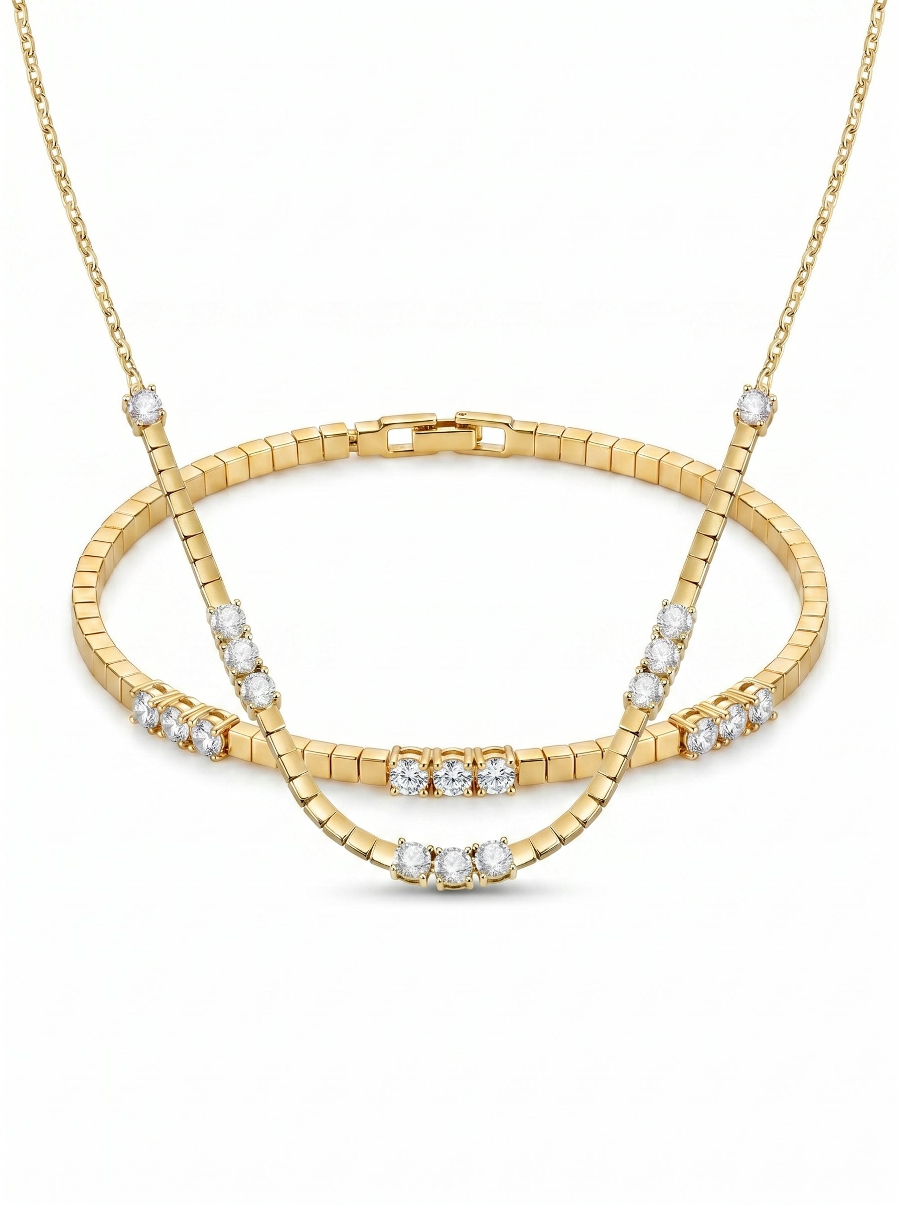 Morellato Tesori Gold Link Jewelry Set - مجوهرات فضة في مصر