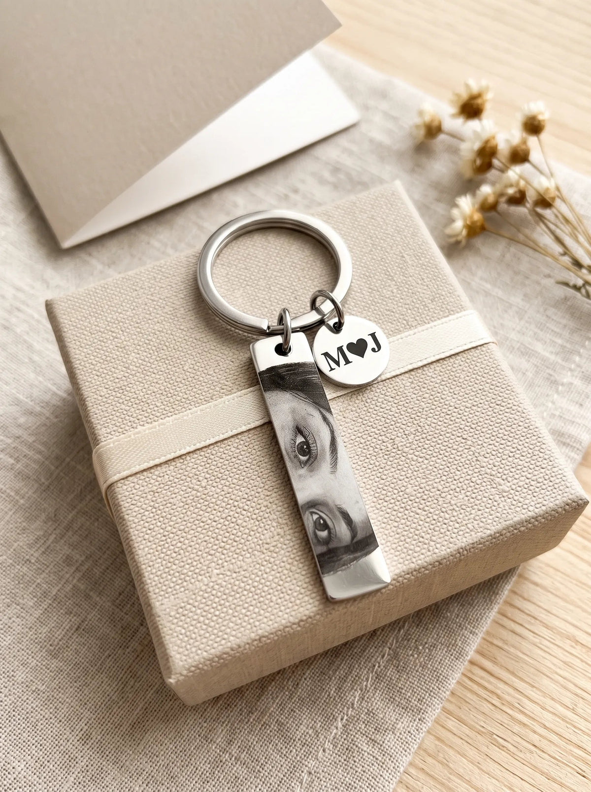 Custom Engraved Bar Keychain - Women's Silver Necklace silver women's silver necklace, image 5