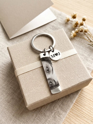 Custom Engraved Bar Keychain - Women's Silver Necklace silver women's silver necklace, image 5