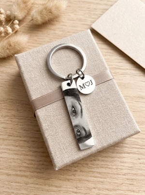 Custom Engraved Bar Keychain - Women's Silver Necklace silver women's silver necklace, image 6