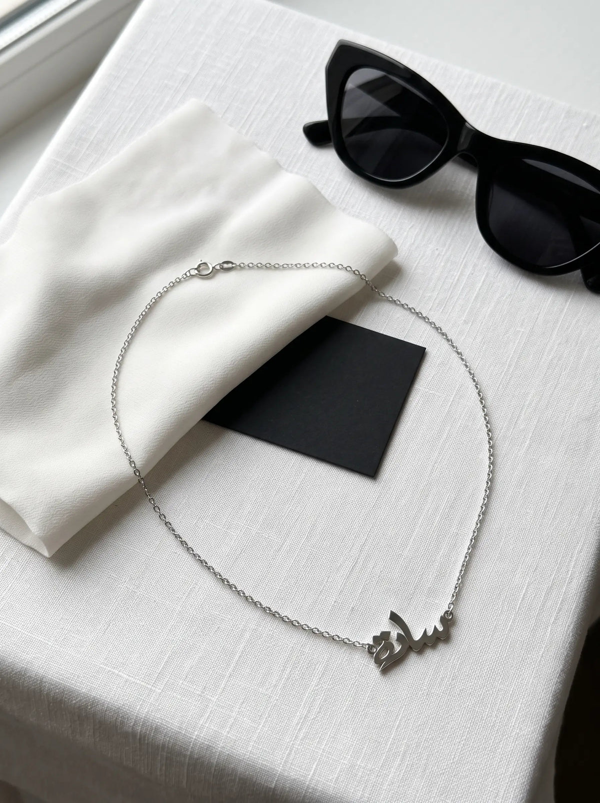 Personalized Name Necklace sterling silver 925 women's silver necklace in silver, image 4