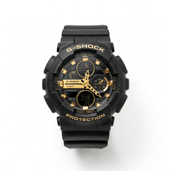 Casio G-Shock GA-100 – Black & Gold Sport Watch - مجوهرات فضة في مصر