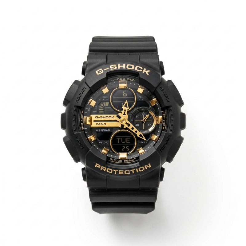 Casio G-Shock GA-100 – Black & Gold Sport Watch - مجوهرات فضة في مصر