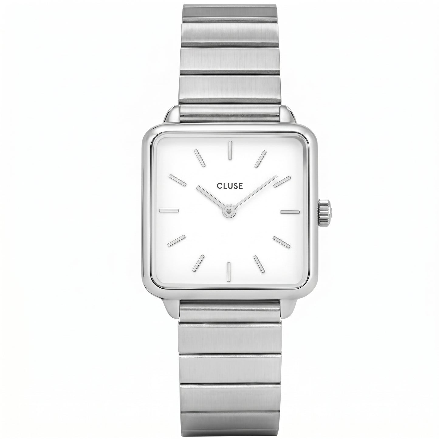 CLUSE La Tétragone – Silver-Tone Square Watch - مجوهرات فضة في مصر