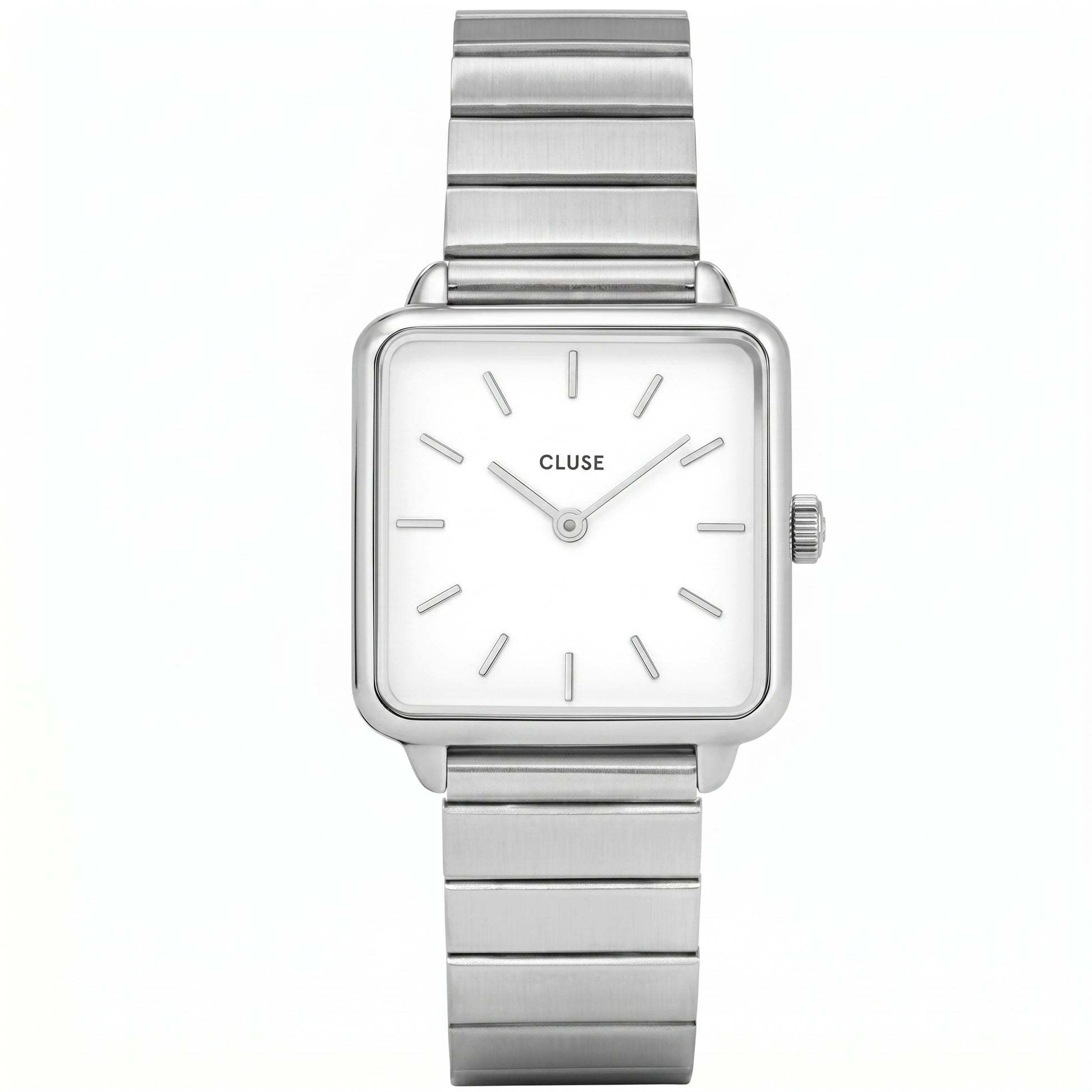 CLUSE La Tétragone – Silver-Tone Square Watch - مجوهرات فضة في مصر