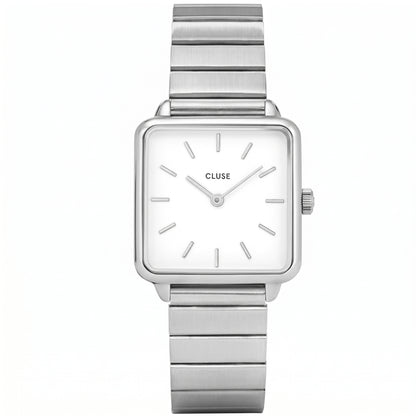 CLUSE La Tétragone – Silver-Tone Square Watch - مجوهرات فضة في مصر
