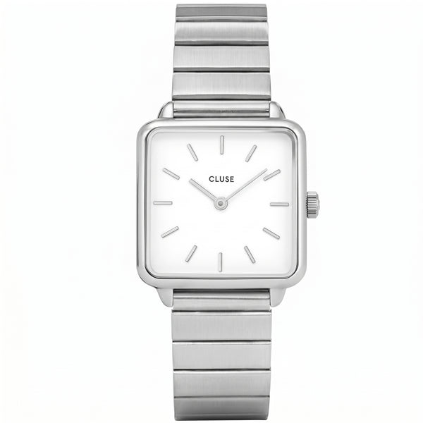 CLUSE La Tétragone – Silver-Tone Square Watch - مجوهرات فضة في مصر