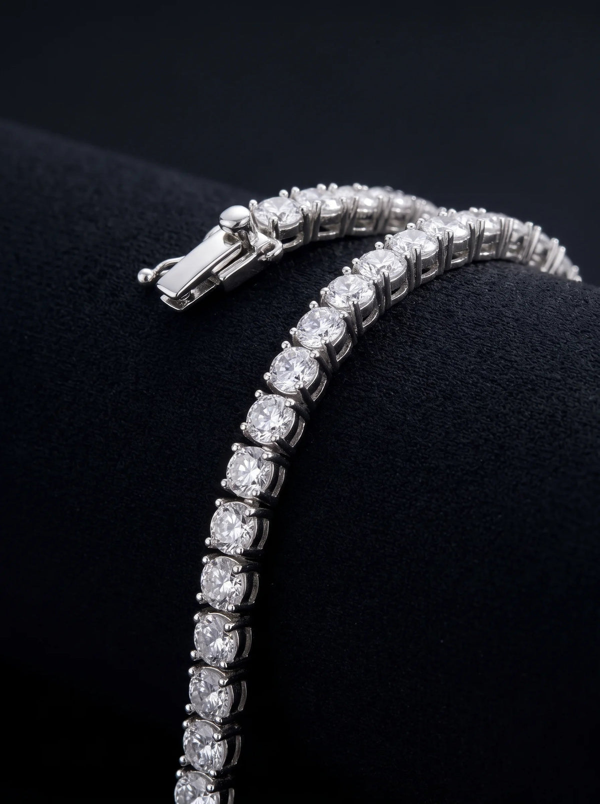 Classic Tennis Bracelet for Her silver women's silver bracelet, image 4