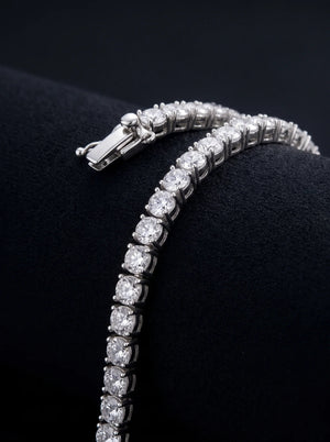 Classic Tennis Bracelet for Her silver women's silver bracelet, image 4