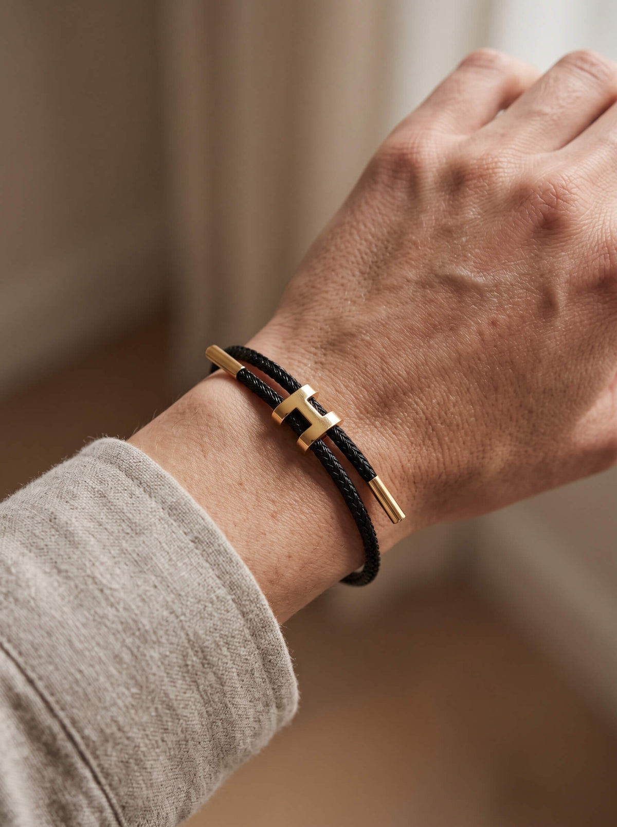Hermès-Style Bracelet Naggat Silver