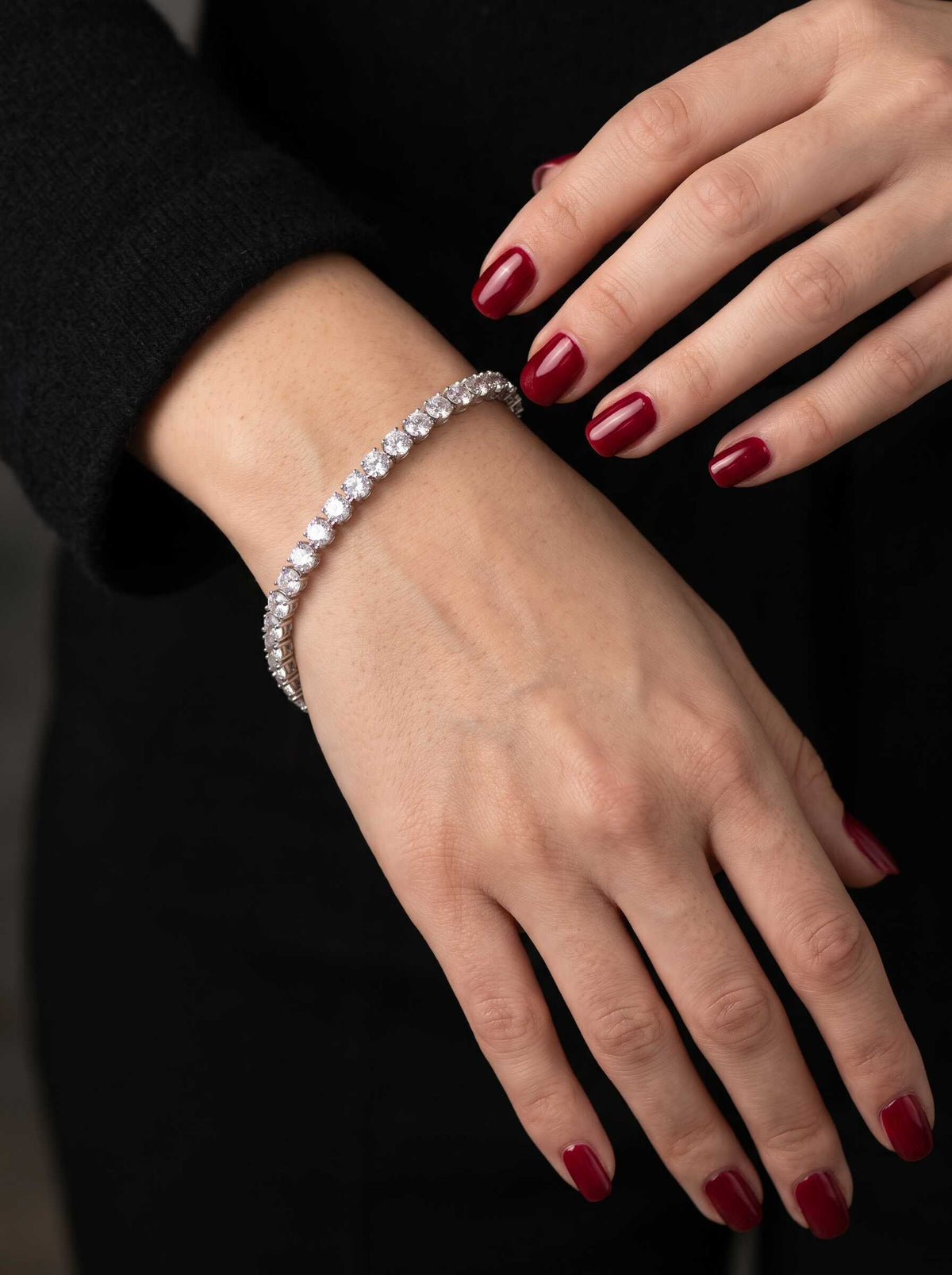 Stainless Steel Tennis Bracelet Naggat Silver