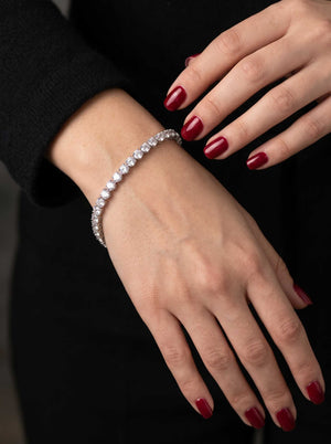 Stainless Steel Tennis Bracelet Naggat Silver