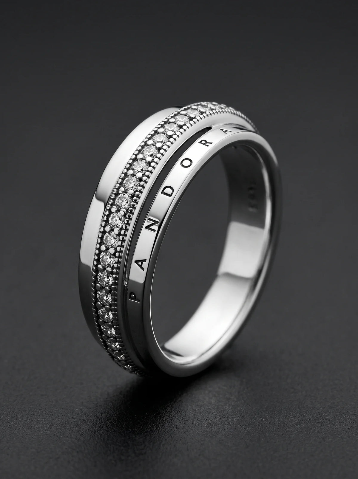 Pandora Signature Pavé Band Ring - view 4