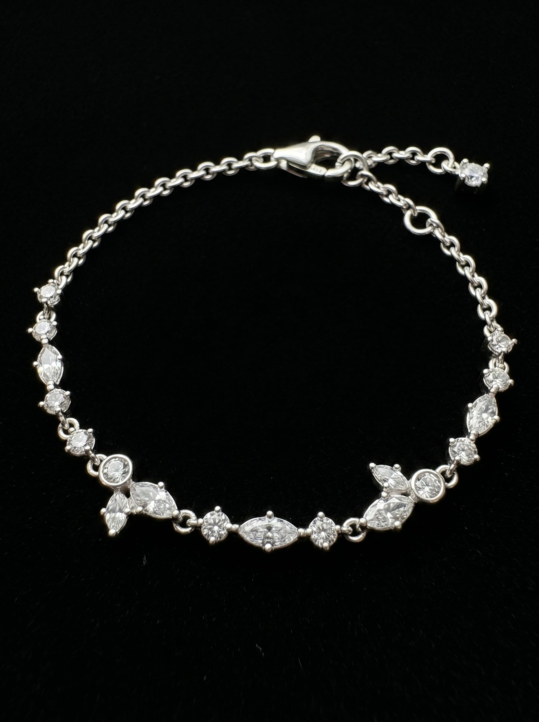Sparkling Herbarium Cluster Link Bracelet - مجوهرات فضة في مصر