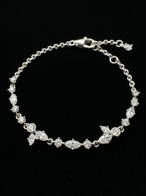 Sparkling Herbarium Cluster Link Bracelet - مجوهرات فضة في مصر