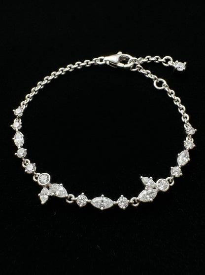 Sparkling Herbarium Cluster Link Bracelet - مجوهرات فضة في مصر