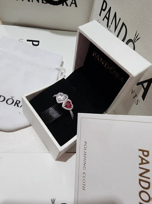 Pandora Two Hearts Ring   Sterling Silver Red & Clear Gemstones - Replace_ring_in_image_2K_20261016200444.webp