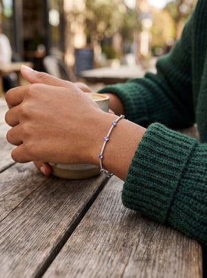 Pandora Sparkling Pavé Bars Naggat Silver