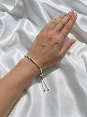 Pandora Snake Chain Slider Bracelet Naggat Silver